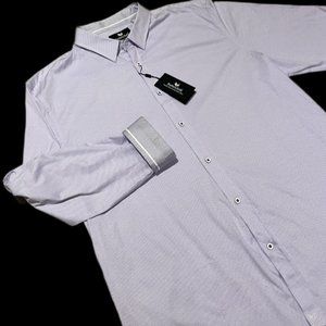 Designer ButterCloth Men's Shirt Button Down Sz 3XL Long Sleeve Stretch Cotton